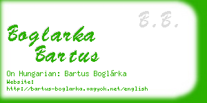 boglarka bartus business card